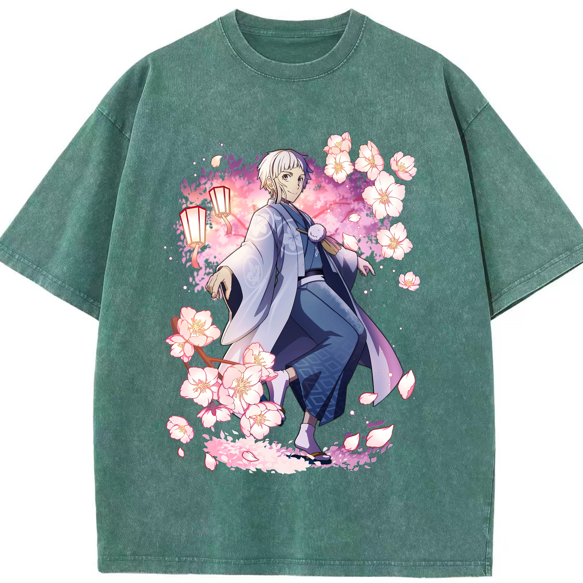 （画像用） 文豪ストレイドッグス Bungo Stray Dogs 綿100% ヴィンテージ風 半袖Tシャツ（フロントプリント）